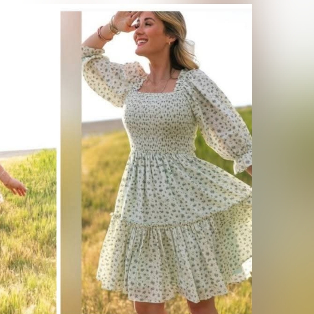 Ivy City Co 1X blue Madeline Dress